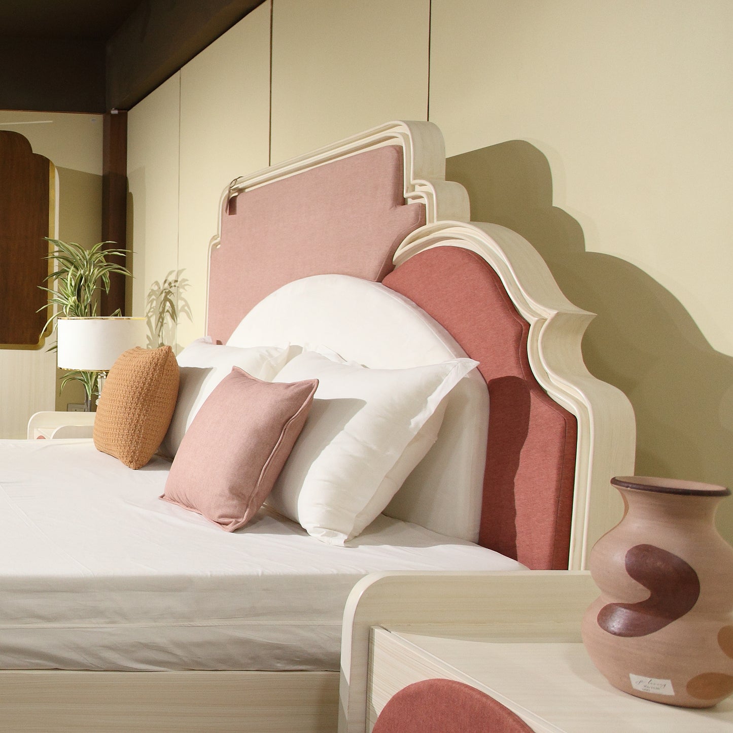 Blush Oak-Bed Set